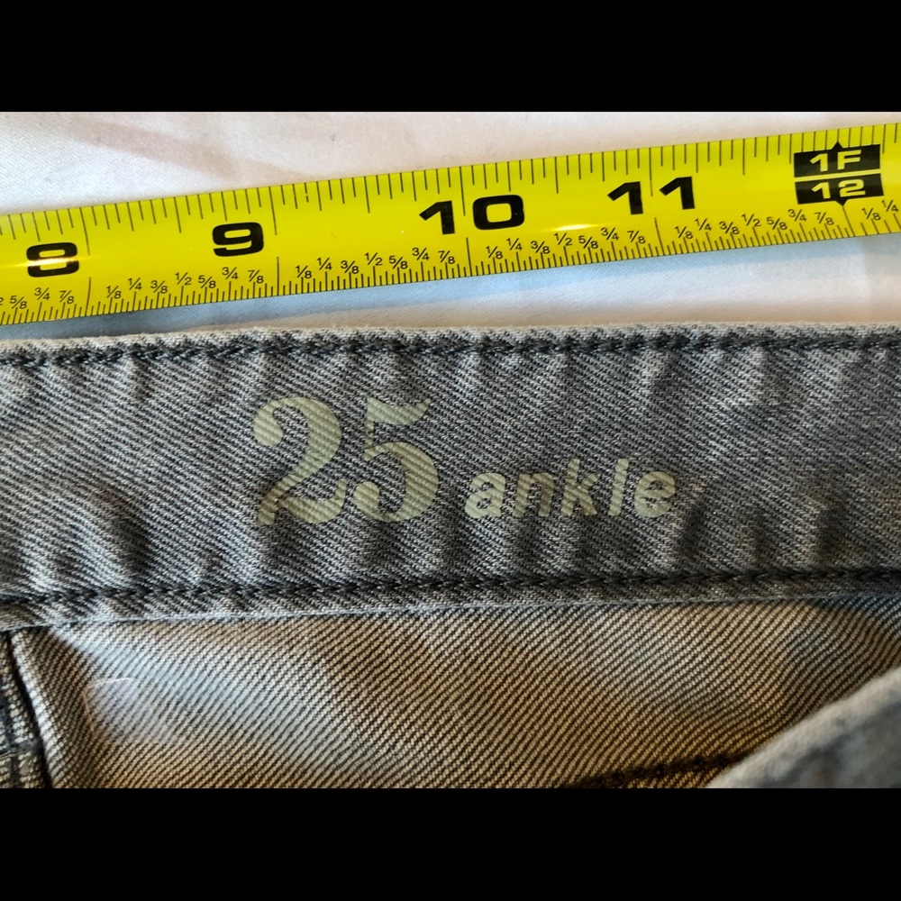 J. Crew Light Grey Toothpick Skinny Ankle Jeans - Picture 4 of 6